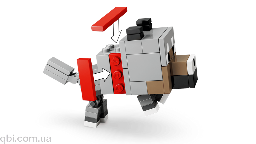 LEGO Minecraft Курячий Жокей: атака в пустелі (21592) у зібраному вигляді