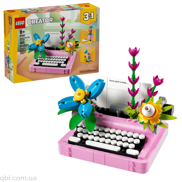 LEGO Creator Печатная машинка с цветами (31169) в собранном виде