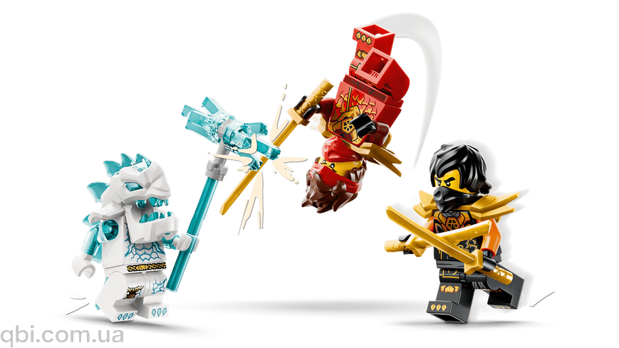 LEGO NINJAGO Комбіновані транспортні засоби Кая та Коула (71864) у зібраному вигляді