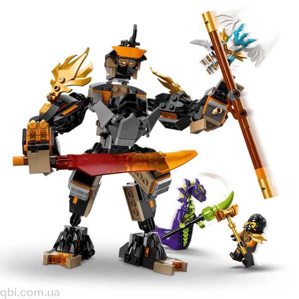 LEGO Ninjago Робот Коула для миссии и Дракон Зейн (71854) в собранном виде