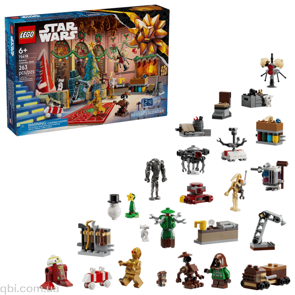 LEGO Star Wars Адвент-календарь 2025 &mdash; &laquo;Звёздные войны&raquo; (75418) в собранном виде