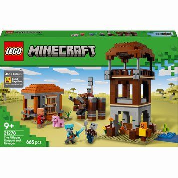 LEGO Minecraft Аванпост розбійників та спустошувач (21278) у зібраному вигляді