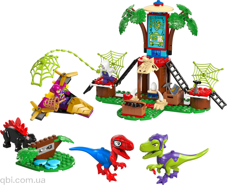 LEGO Super Heroes Marvel Битва Павука та раптора Гоббі у штаб-будинку на дереві (11200) у зібраному вигляді