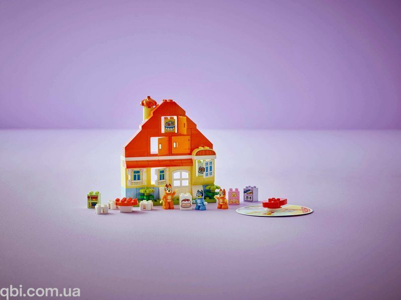 LEGO DUPLO Bluey Родинний дім Блуї із грою на запамʼятовування (10459) у зібраному вигляді