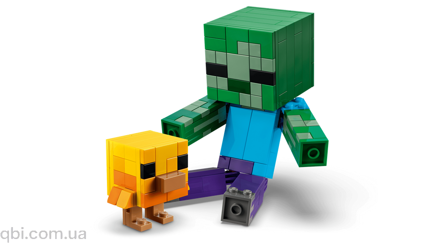 LEGO Minecraft Курячий жокей (21582) у зібраному вигляді