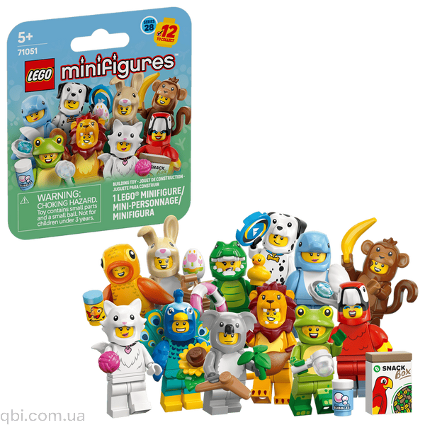 LEGO Minifigures Тварини. Серія 28 (71051) у зібраному вигляді