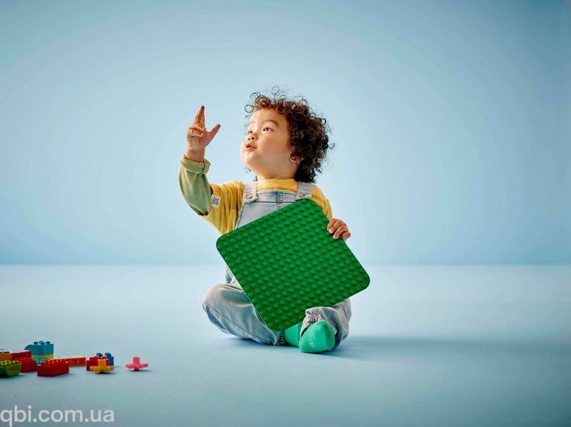 LEGO DUPLO Зелена будівельна пластина (10460) у зібраному вигляді
