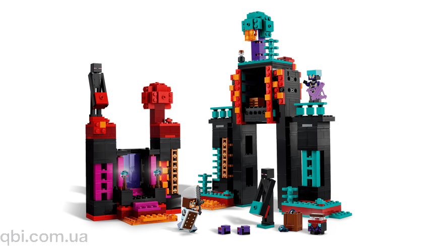 LEGO Minecraft Вежа Ендермена (21279) у зібраному вигляді