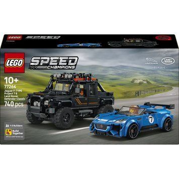 LEGO Speed Champions: Jaguar Project 7 и Land Rover Defender (77264) в собранном виде