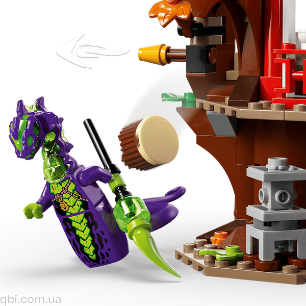 LEGO Ninjago Автомобільна битва ніндзя біля будинку на дереві (71857) у зібраному вигляді