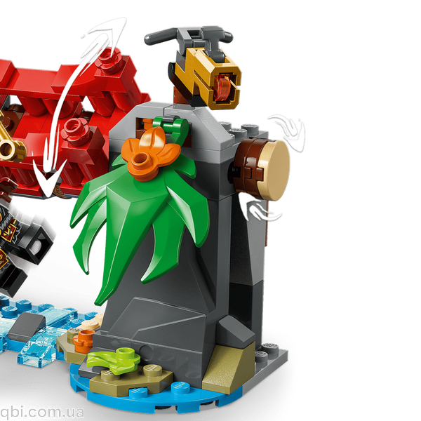 LEGO Ninjago Автомобільна битва ніндзя біля будинку на дереві (71857) у зібраному вигляді