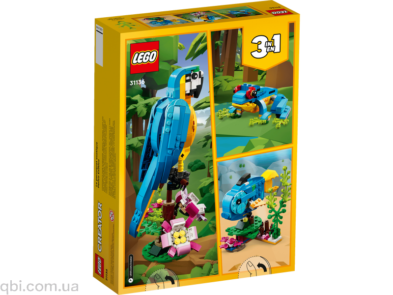 LEGO Creator Екзотичний папуга (31136) у зібраному вигляді