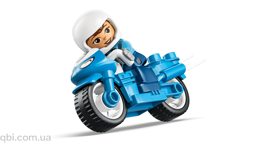 LEGO DUPLO Синій поліцейський мотоцикл (10471) у зібраному вигляді