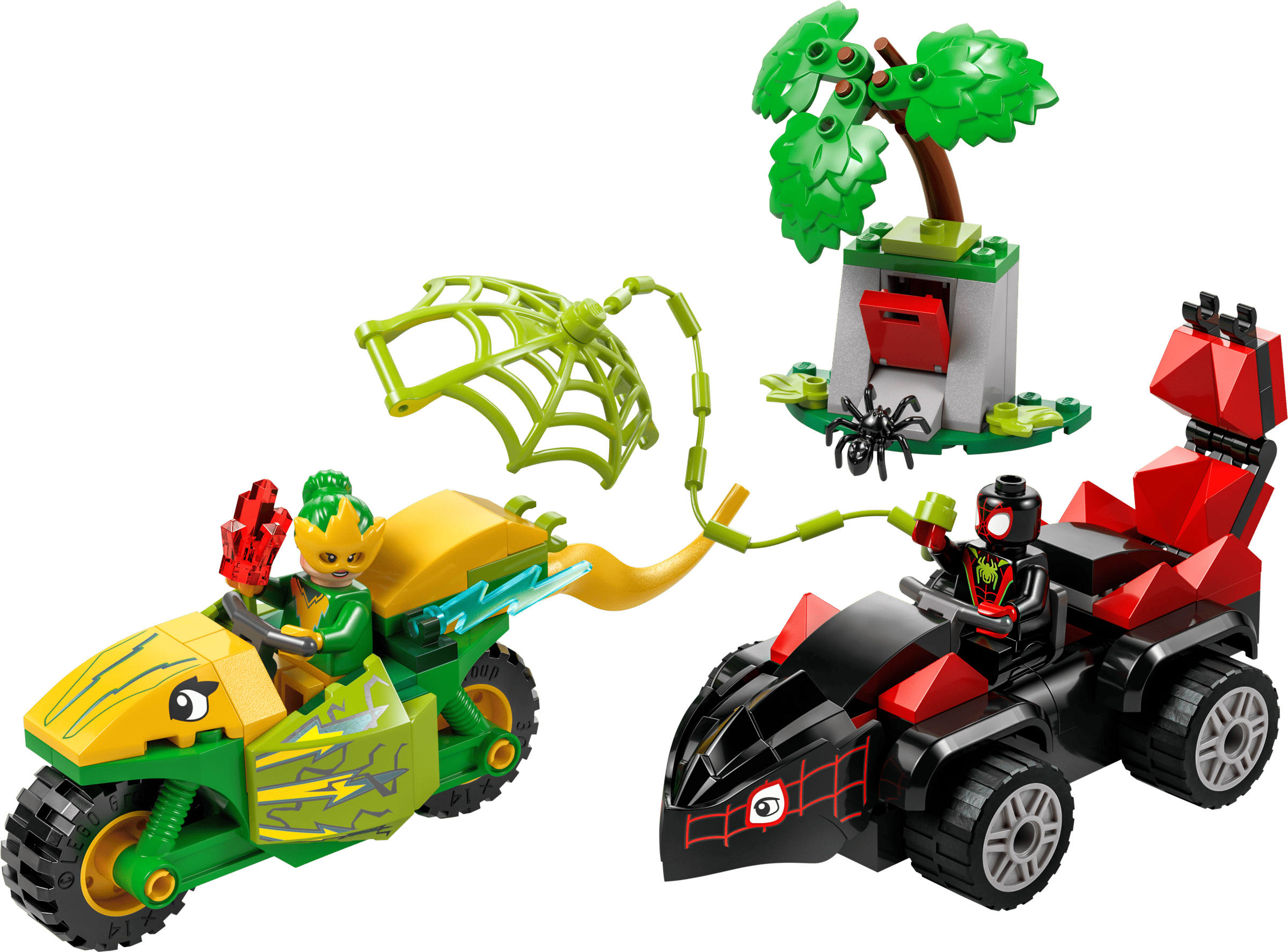 Минифигурки и транспорт набора LEGO Marvel 11198