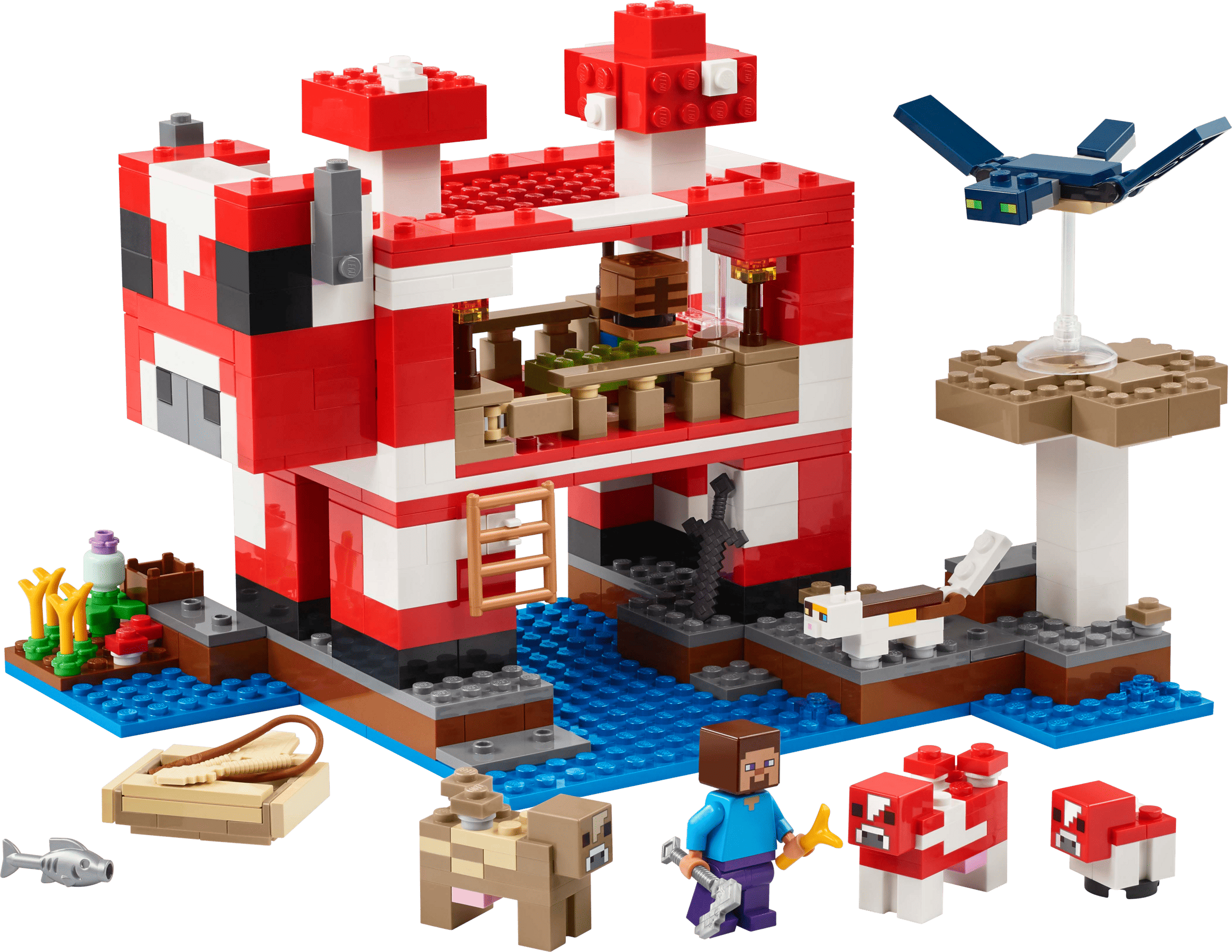 Персонажі та деталі набору LEGO Minecraft 21270