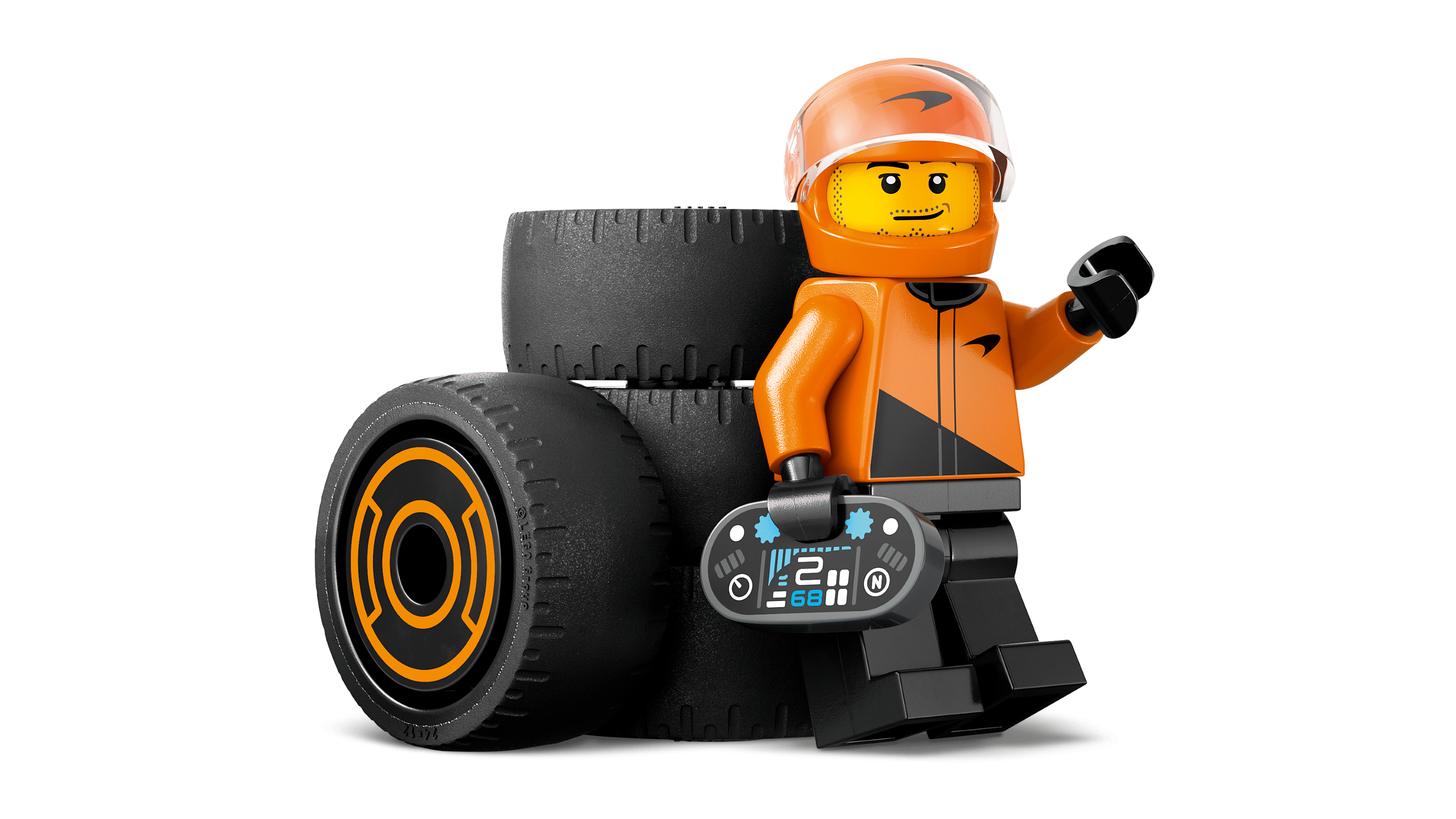 Минифигурка пилота McLaren F1 LEGO City