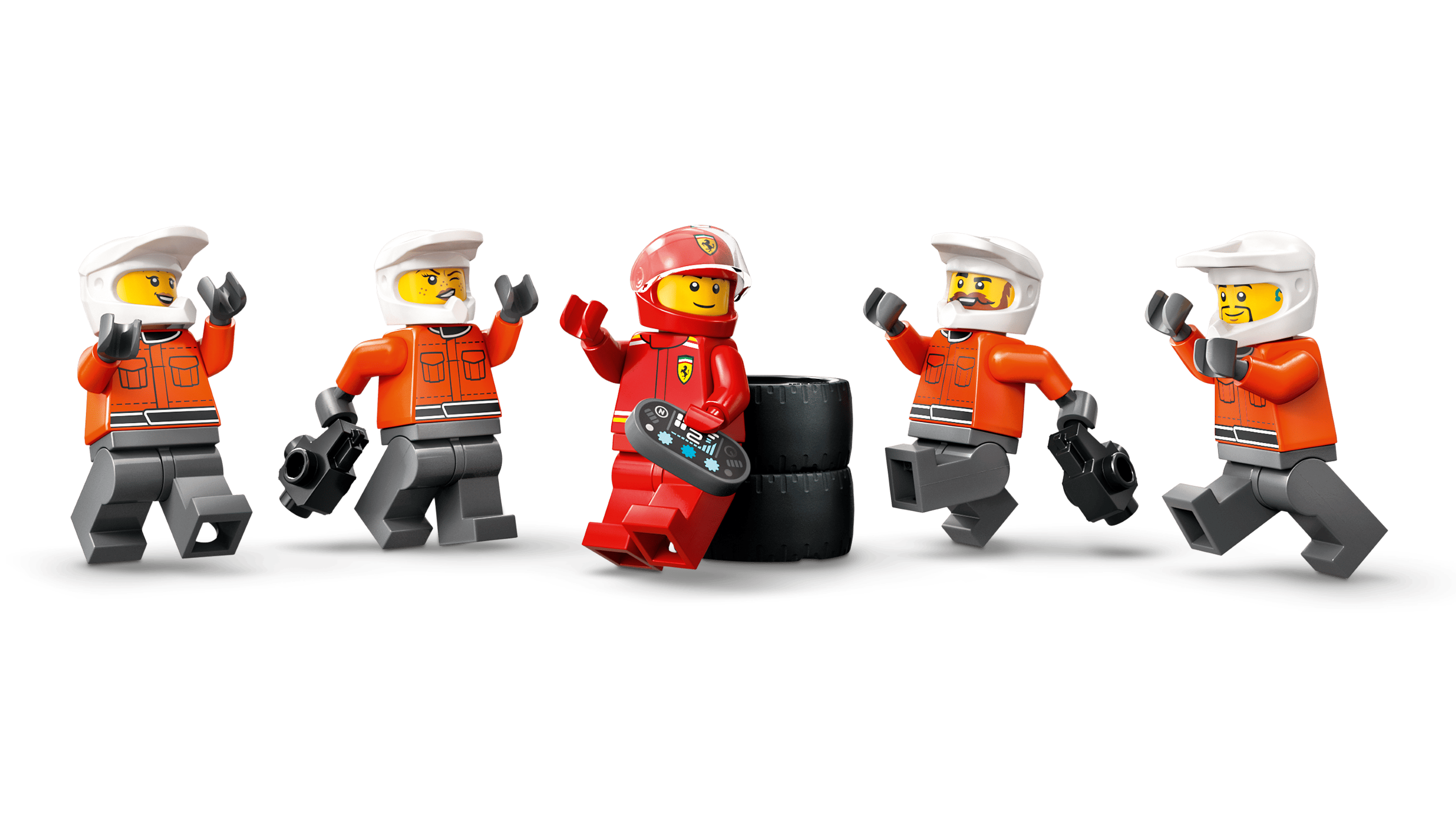Піт-команда та механіки Ferrari LEGO
