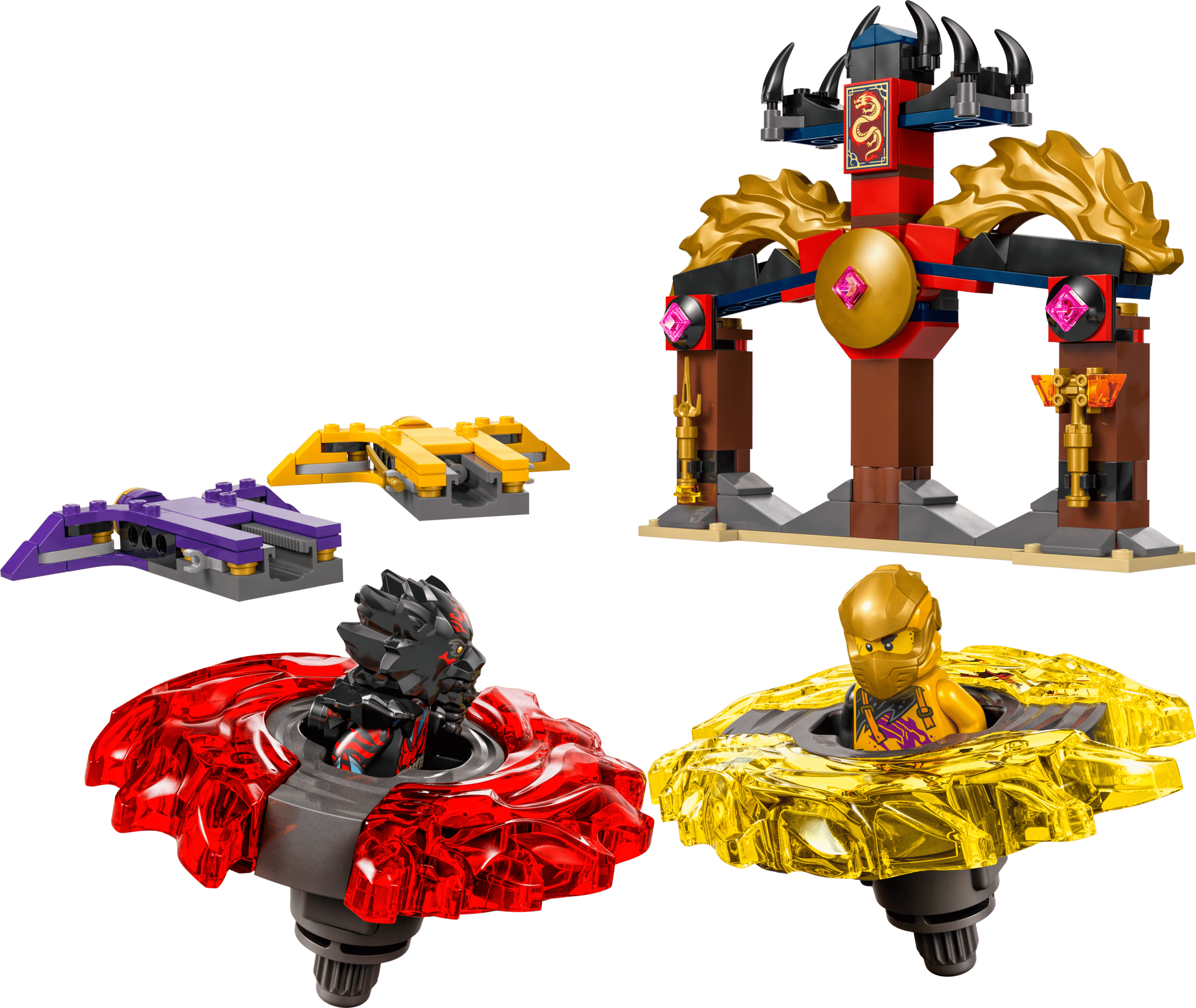 Детализированная фигурка LEGO NINJAGO Боевой набор дракона Кружитцу (71826)