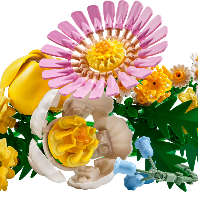 Детализация цветов LEGO Botanicals 10347