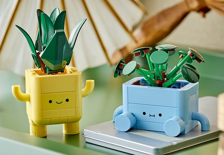 LEGO 10349 Botanicals Счастливые растения – собранные фигурки с подвижными горшками