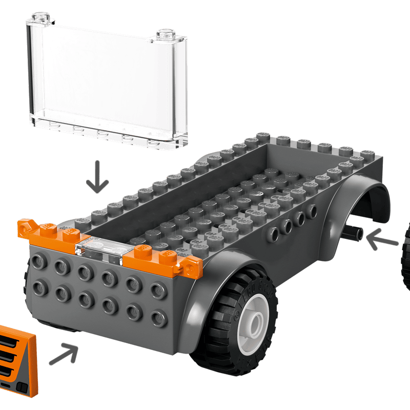 Завантаження мотоциклів у LEGO City 60491