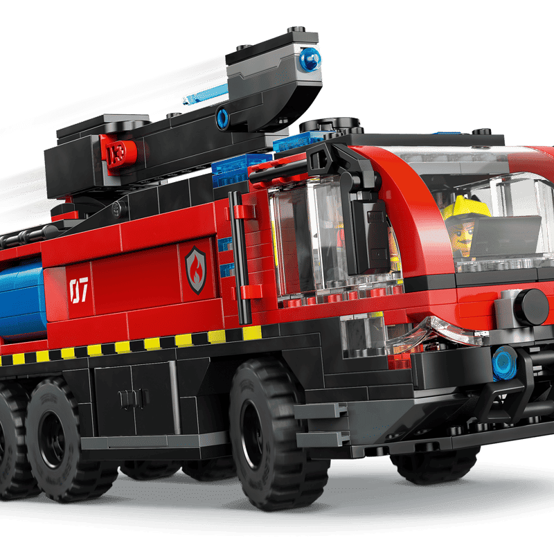 Аэропортовая пожарная машина LEGO 60499 вид спереди