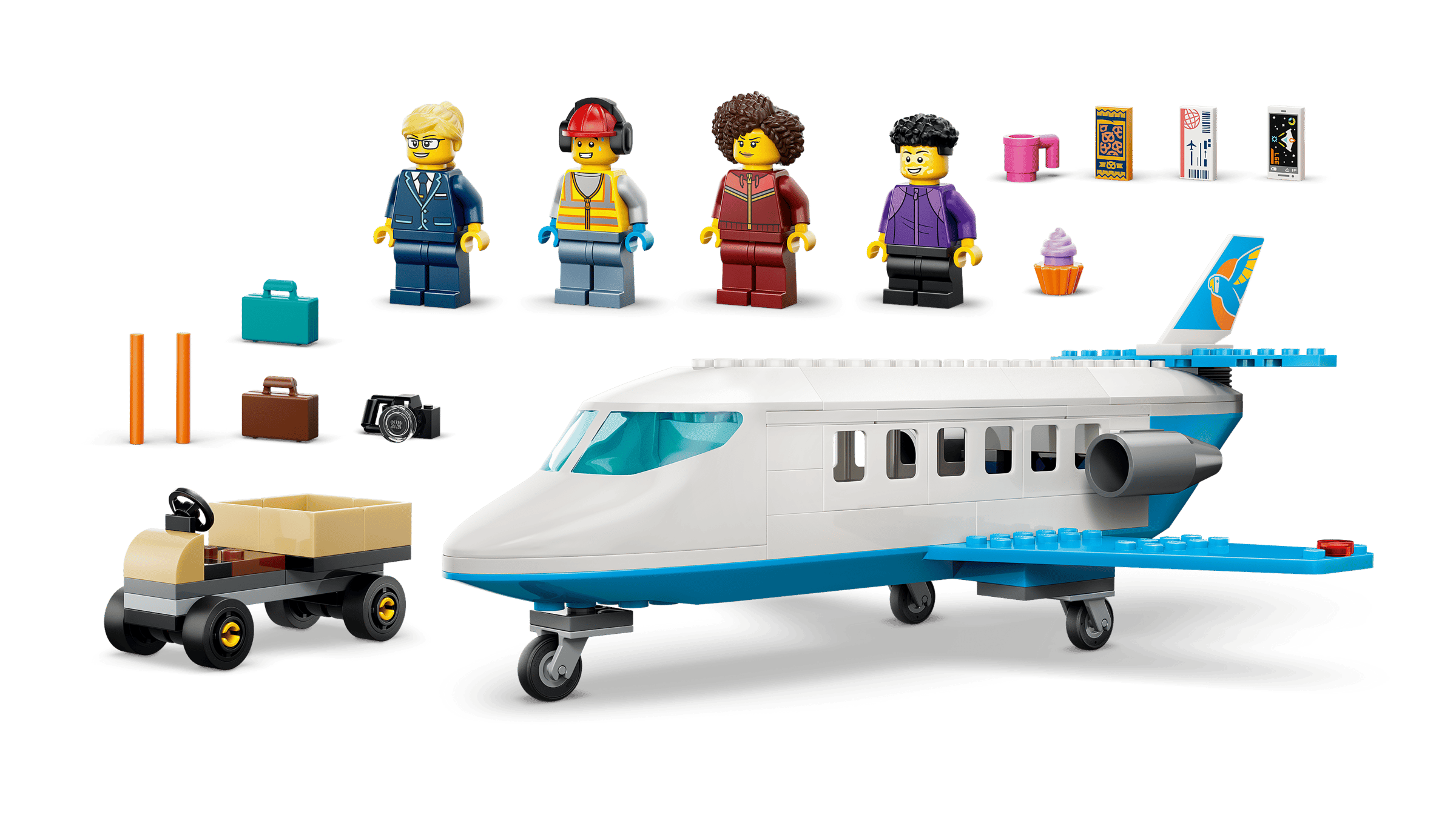 Процесс сборки пассажирского самолета LEGO City 60492