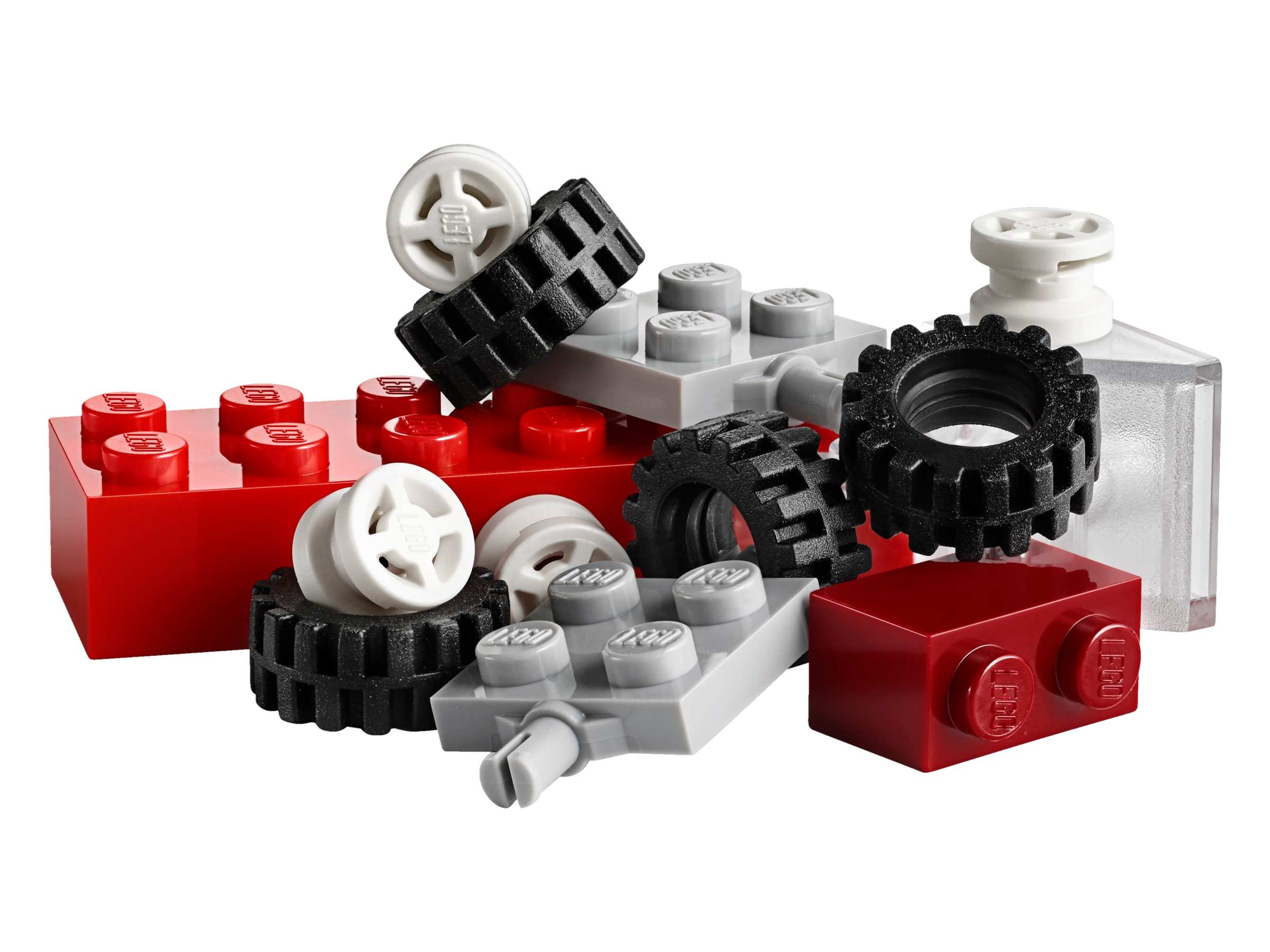 Сортування кубиків у відділеннях валізки LEGO Classic 10713