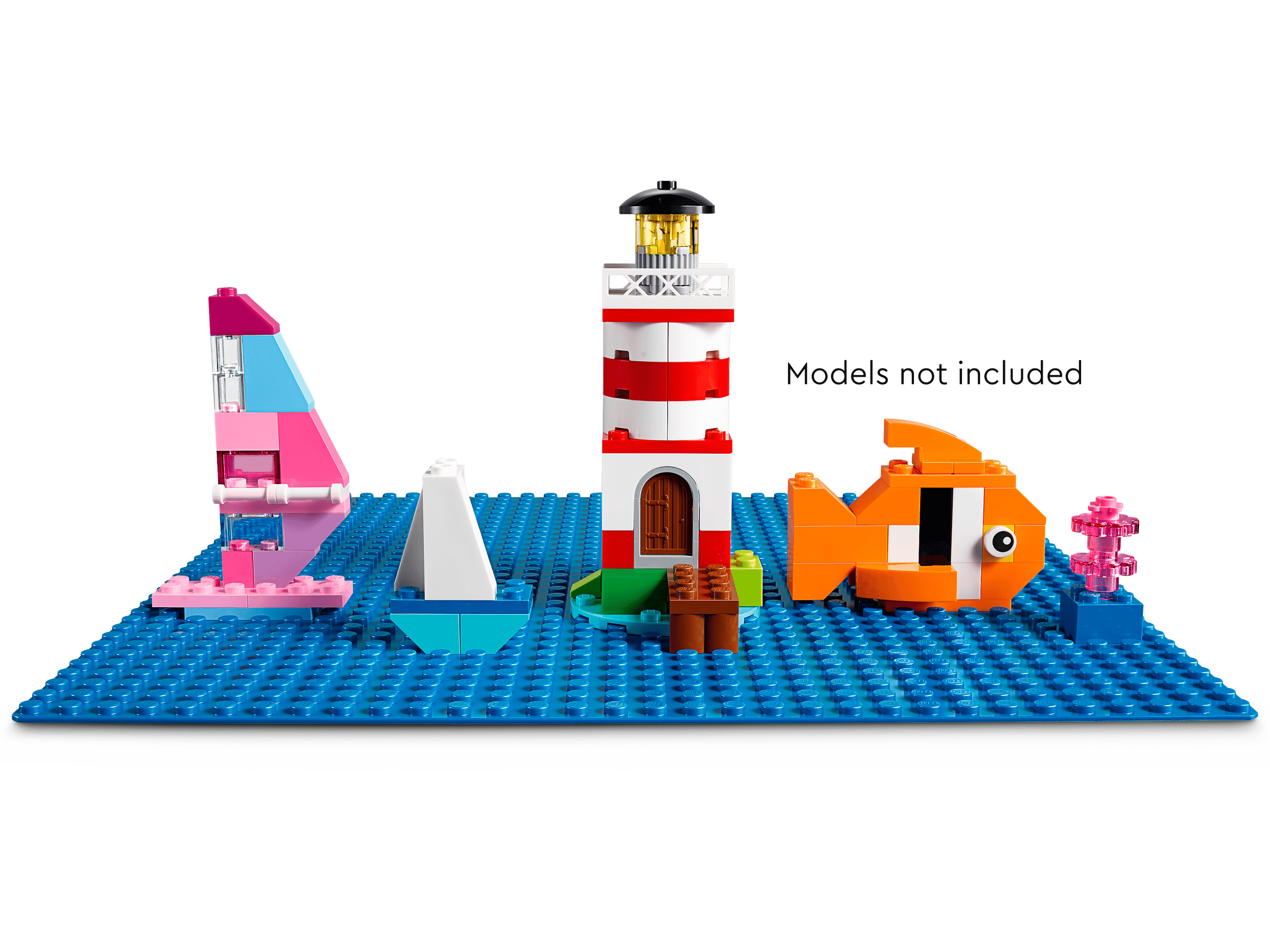 Використання синьої базової пластини LEGO як аксесуара для гри