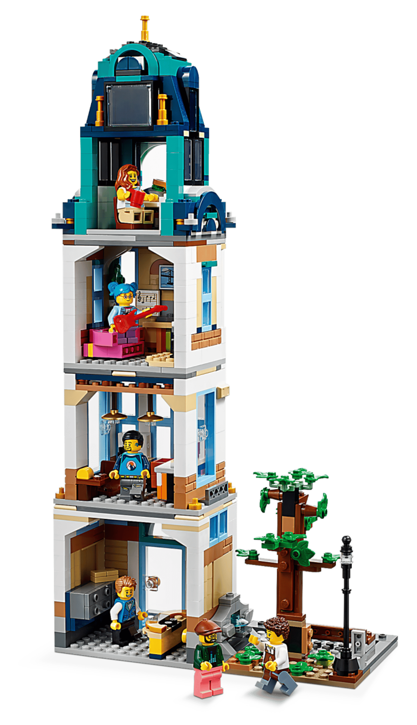 Шість мініфігурок із набору LEGO Creator 31141