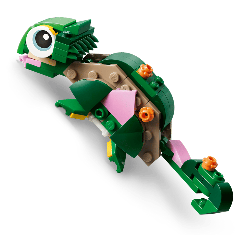 Альтернативные модели хамелеона и лягушки LEGO 31377