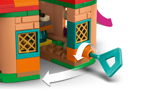 Функціональний замок і ключ для будинку LEGO 43261