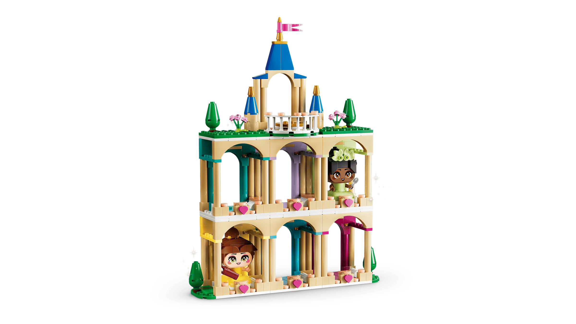 Деталізація кімнат та поворотної платформи LEGO 43291