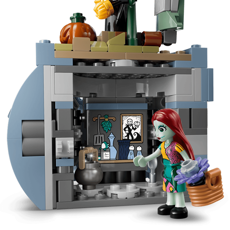 Лаборатория Салли внутри цветочного горшка LEGO