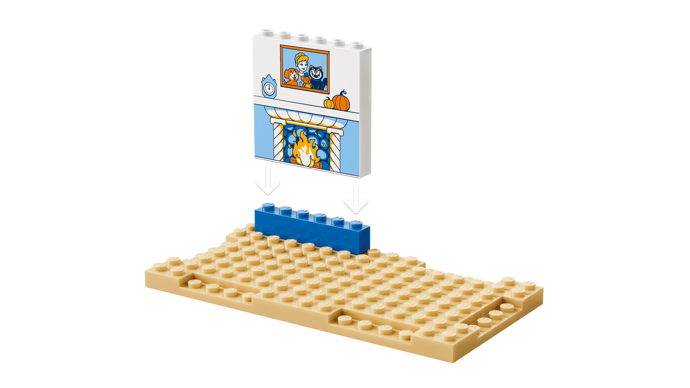 Игровая зона кухни в замке Золушки LEGO 43283