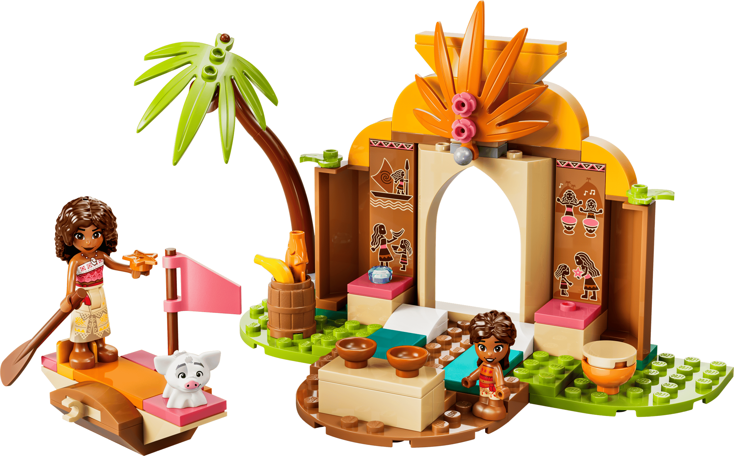 Вміст коробки набору LEGO Disney Moana 43282
