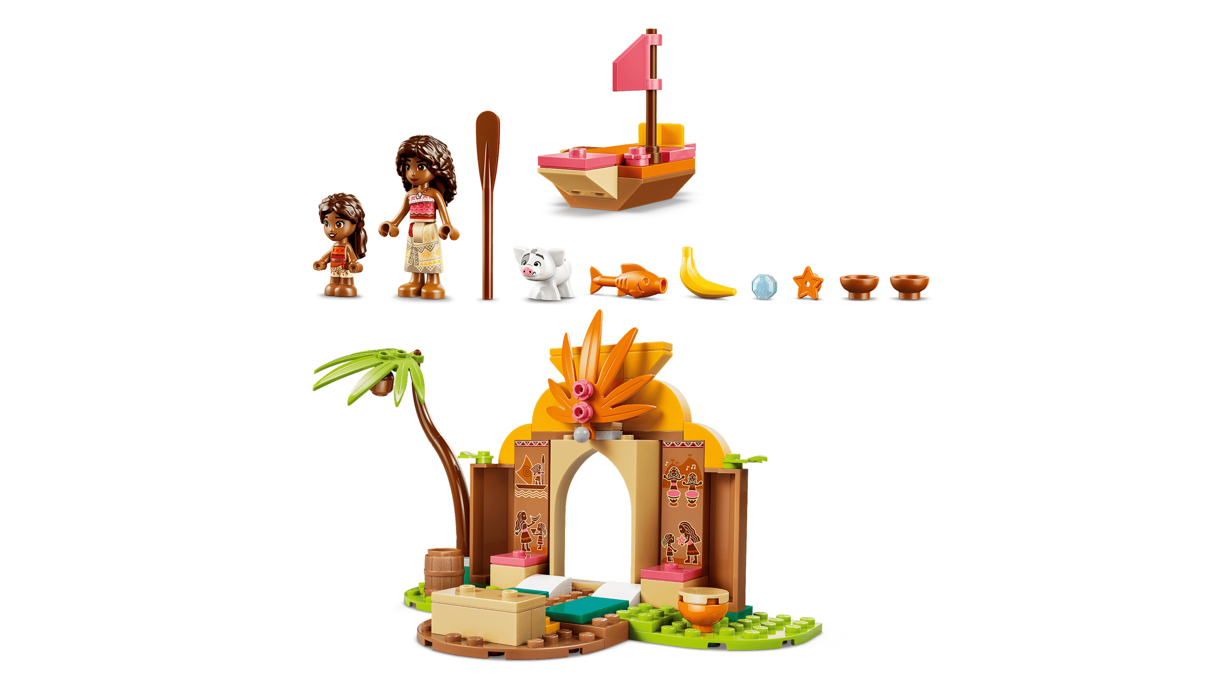 Фігурки Ваяни, Симеї та поросяти Пуа LEGO 43282
