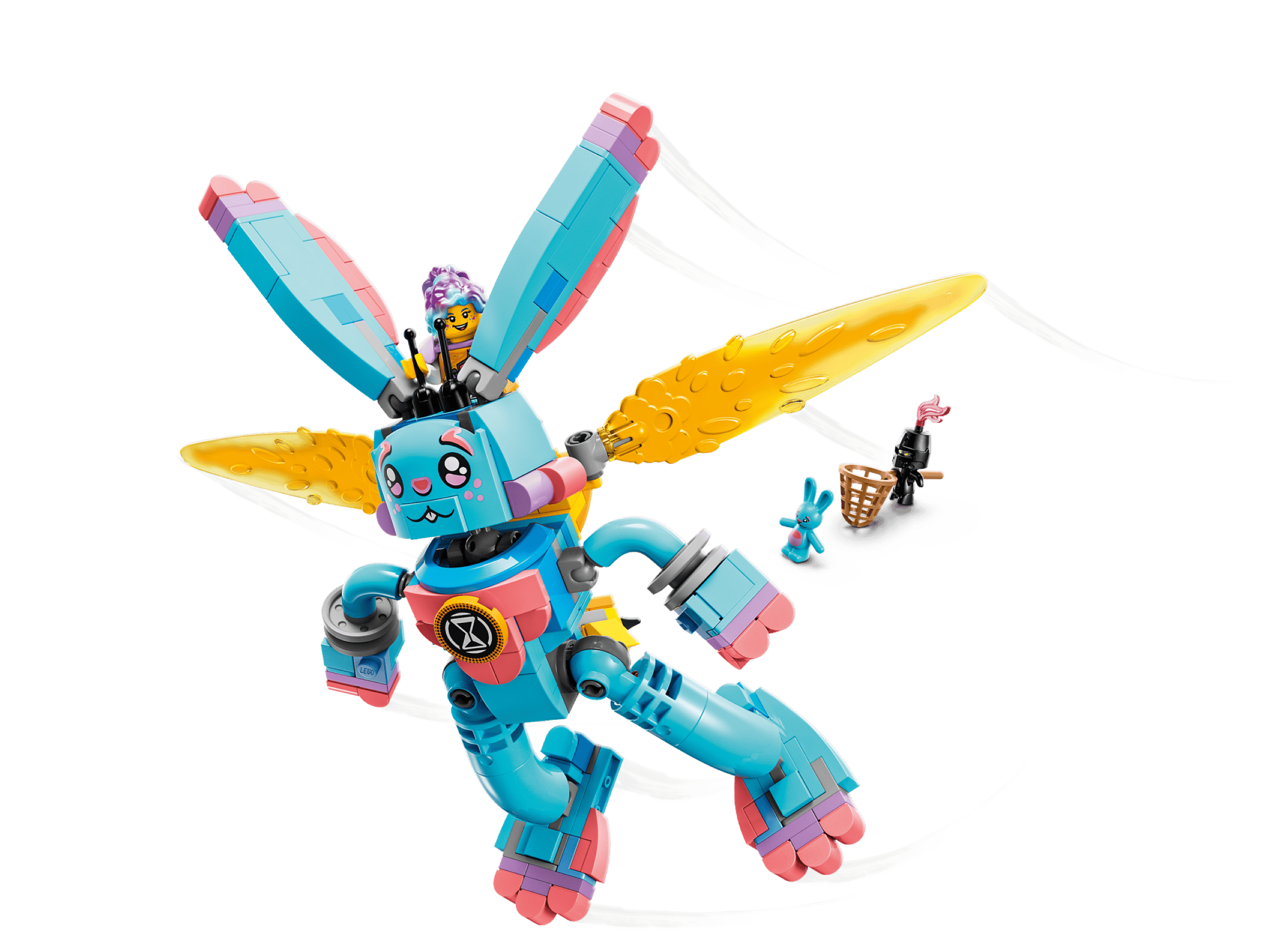 Деталізація мініфігурки Іззі та дрібних персонажів LEGO 71453