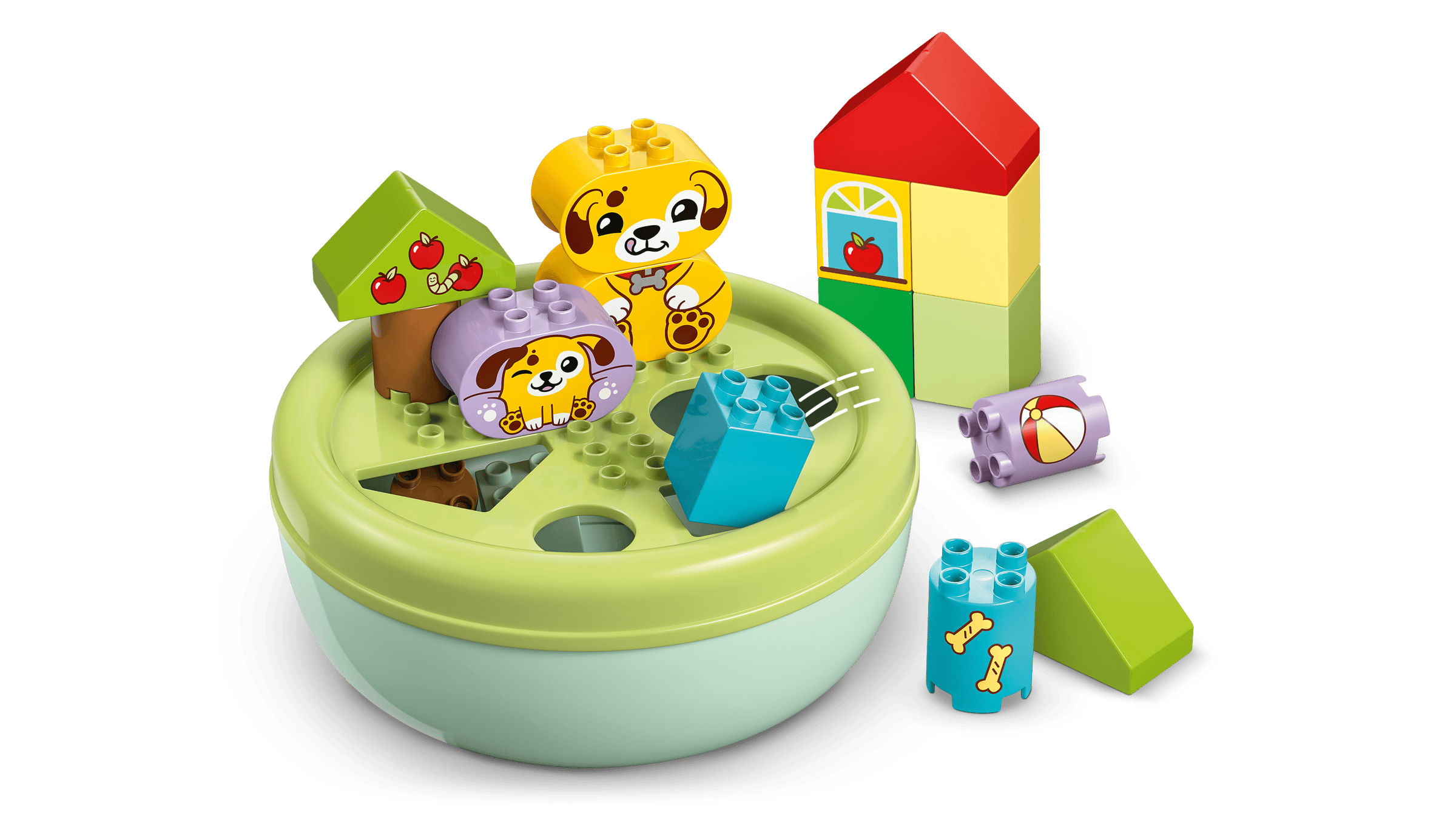 Деталізація фігурок цуценят та елементів LEGO DUPLO 10441