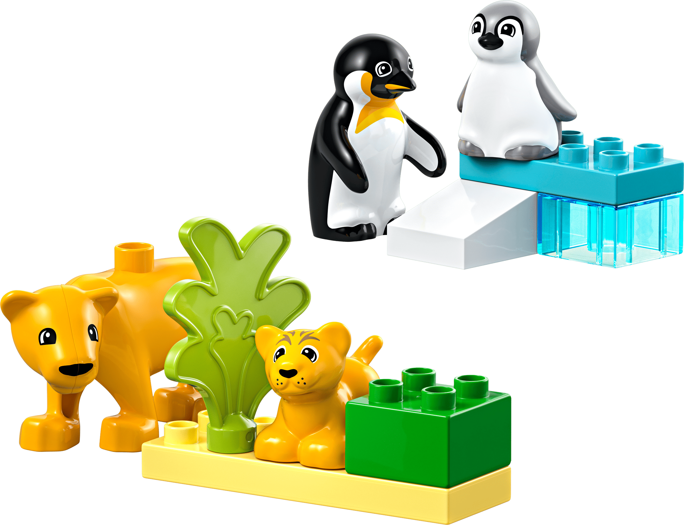 Фигурки львов и пингвинов LEGO 10442