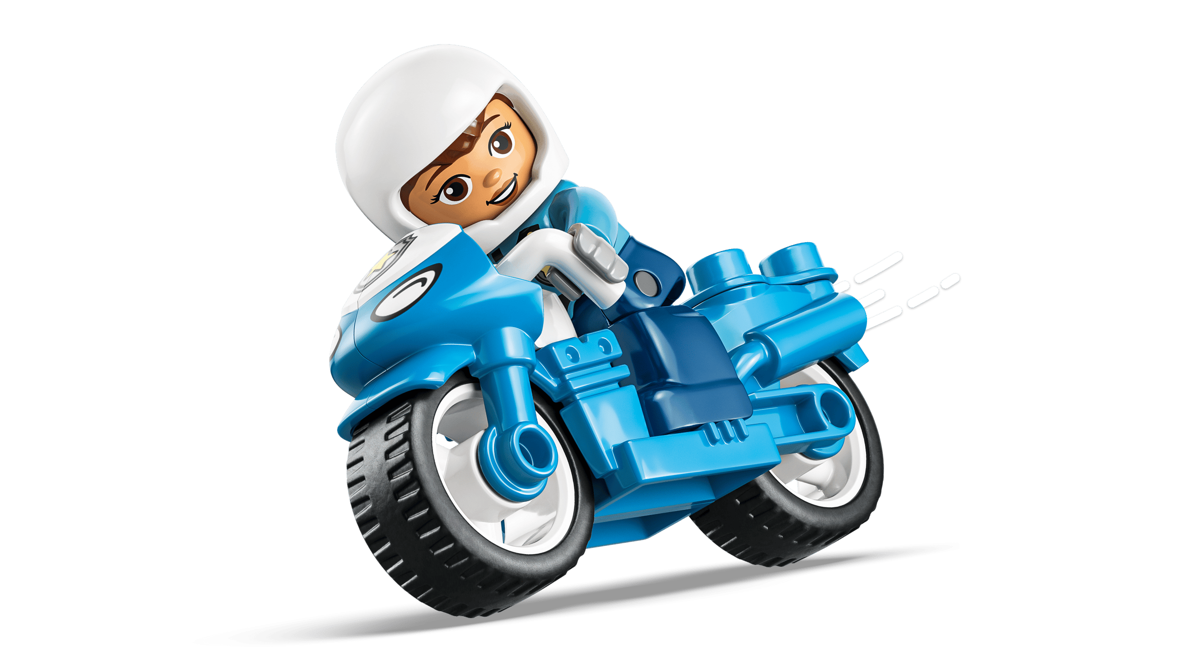 Поліцейський мотоцикл DUPLO та дорожні конуси LEGO 10471
