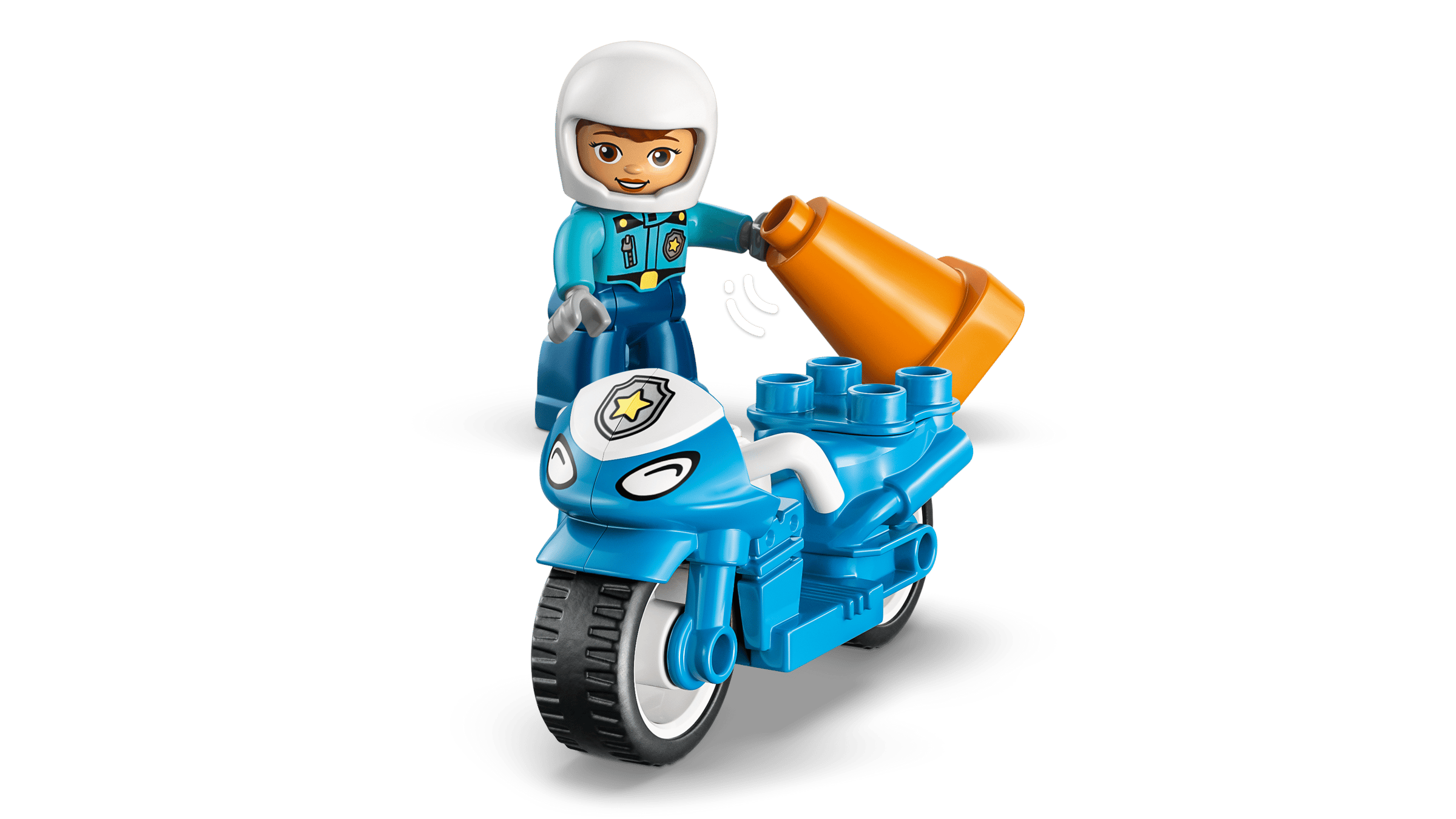 Фігурка жінки-поліцейської та двосторонній кубик-світлофор LEGO 10471