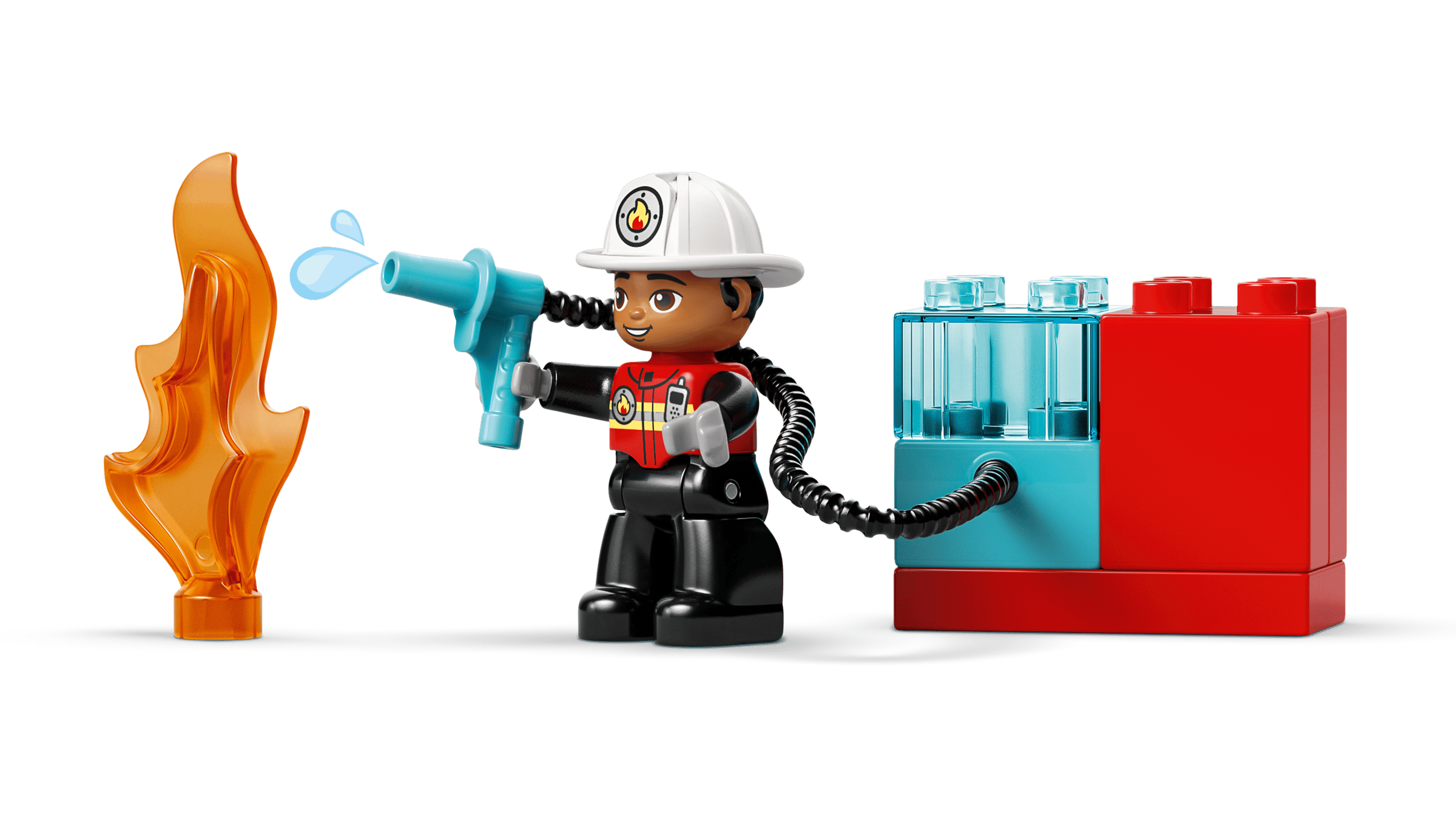 Гнучкий шланг, фігурка пожежника та дерево LEGO 10473