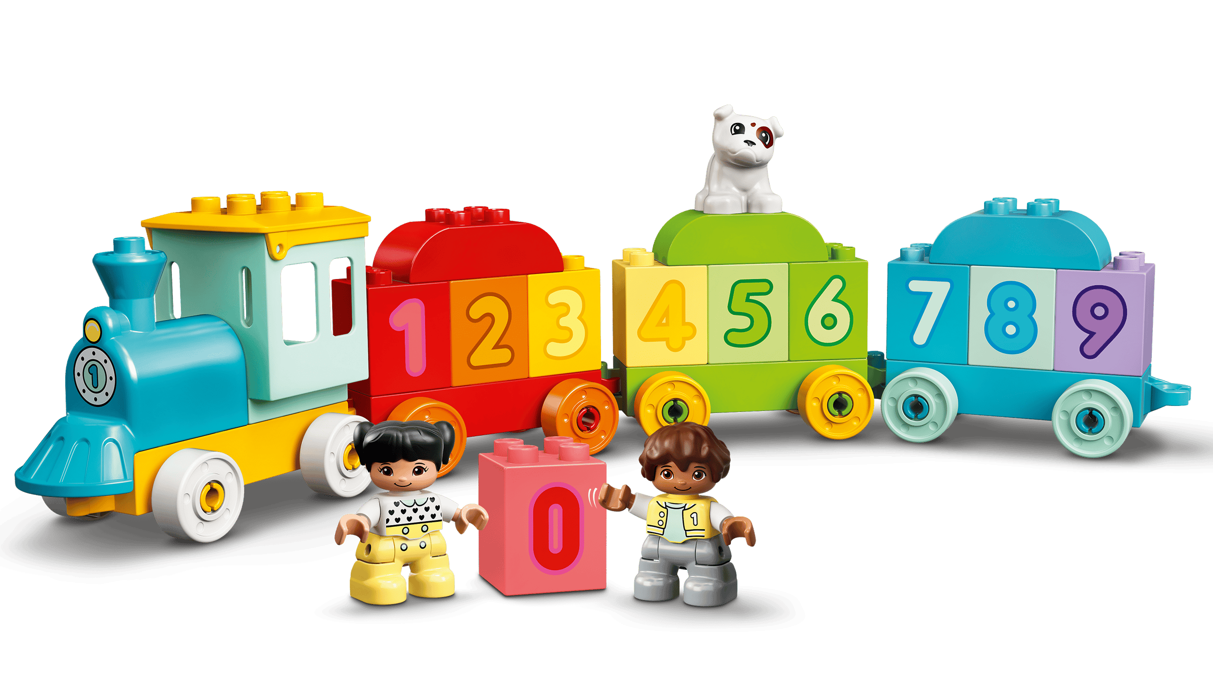 Загальний вигляд потяга з цифрами LEGO DUPLO 10954