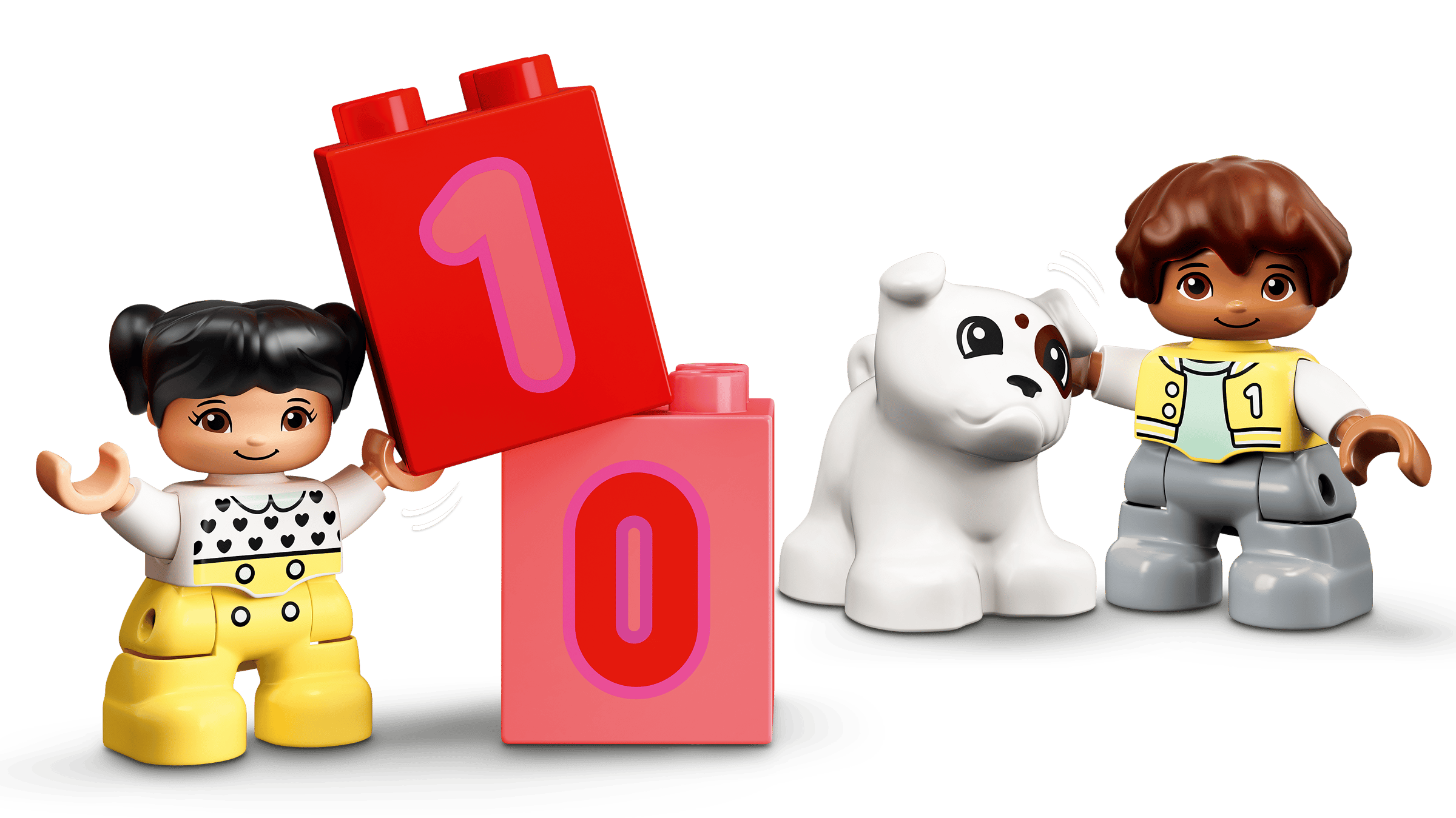 Вагончики з кубиками 5-9 та фігурки LEGO 10954