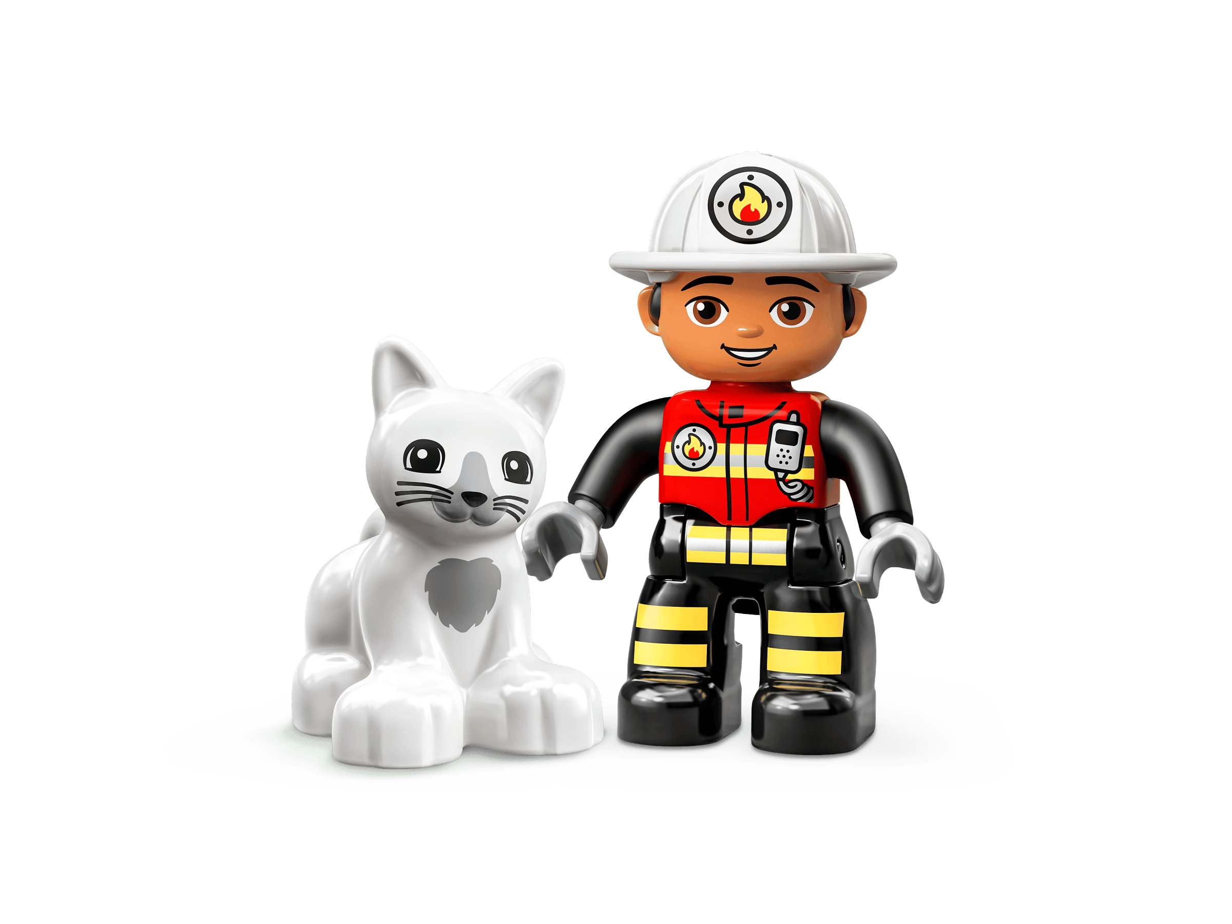 Демонстрація порятунку кота з дерева за допомогою драбини LEGO 10969