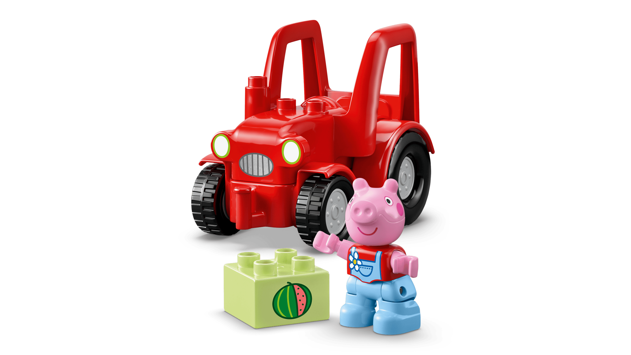 Червоний трактор з набору LEGO DUPLO 10468