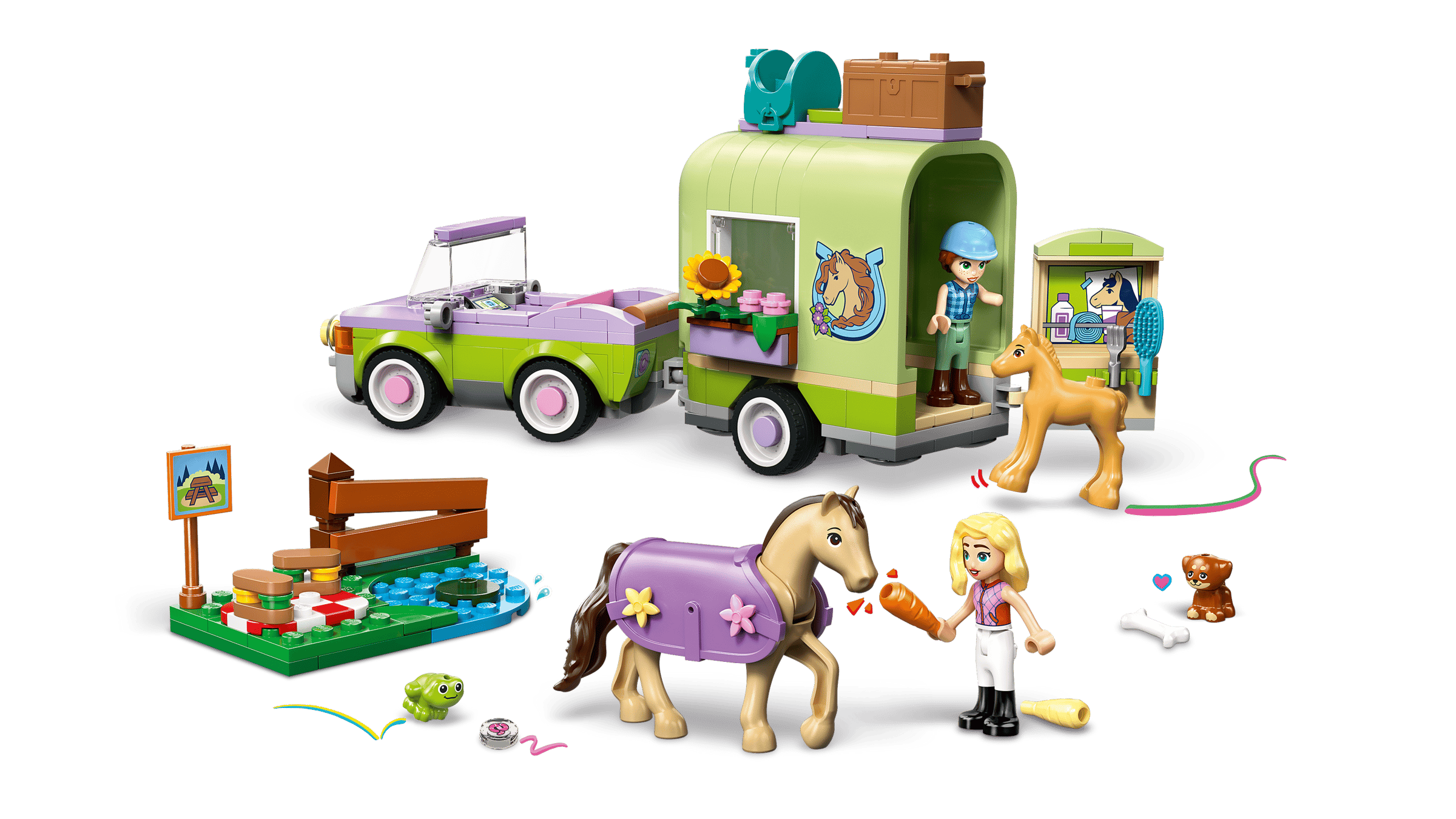 Автомобіль та трейлер LEGO Friends 42695