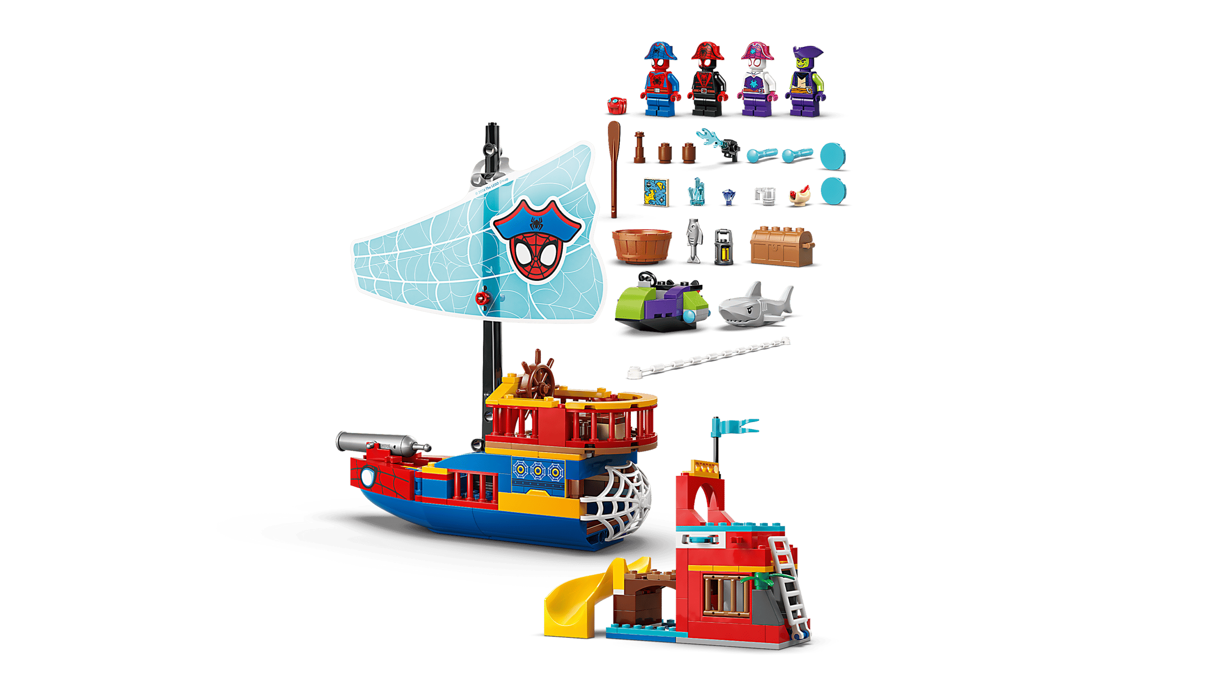 Піратський корабель Спайді з гарматою LEGO 11208