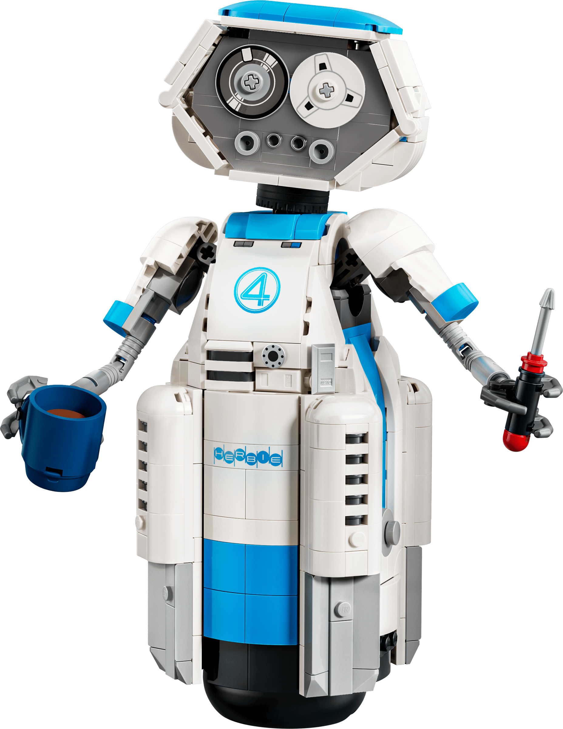Сборная модель робота H.E.R.B.I.E. из набора LEGO Marvel 76339